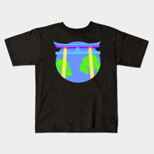 Cyber shrine Kids T-Shirt